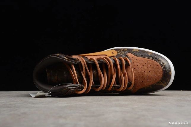 MaikeSneakers Off-Louis x 1 Jordan AJ1 AQ0818-158 OW Air 0818